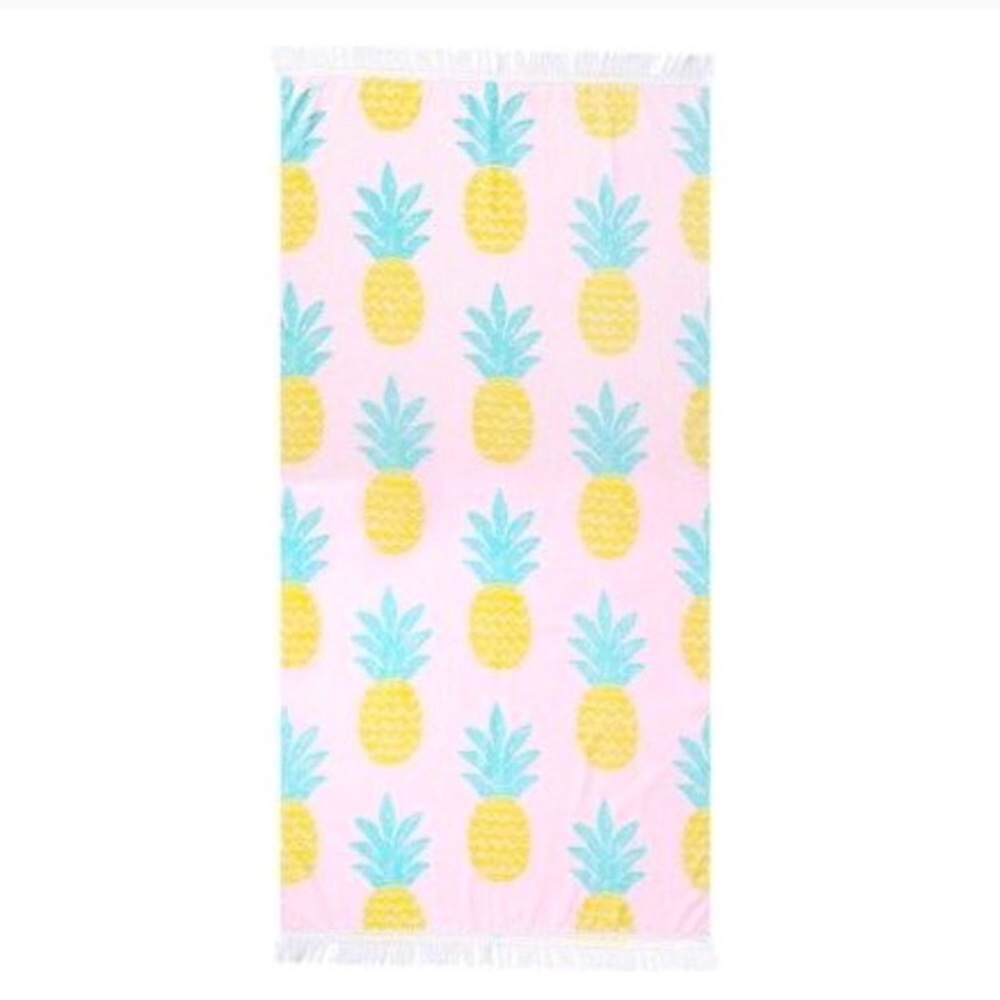 Pineapple Fringe Beach Towel
